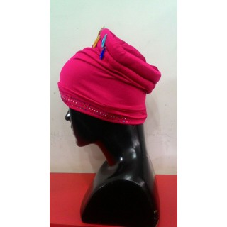 Cotton Hijab Bonnet Cap-Pink